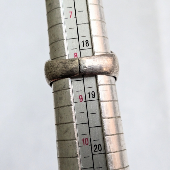 Vintage Sterling Silver Ring Lapis Lazuli Oval Cabochon Size 8.25 Blue - Picture 12 of 13